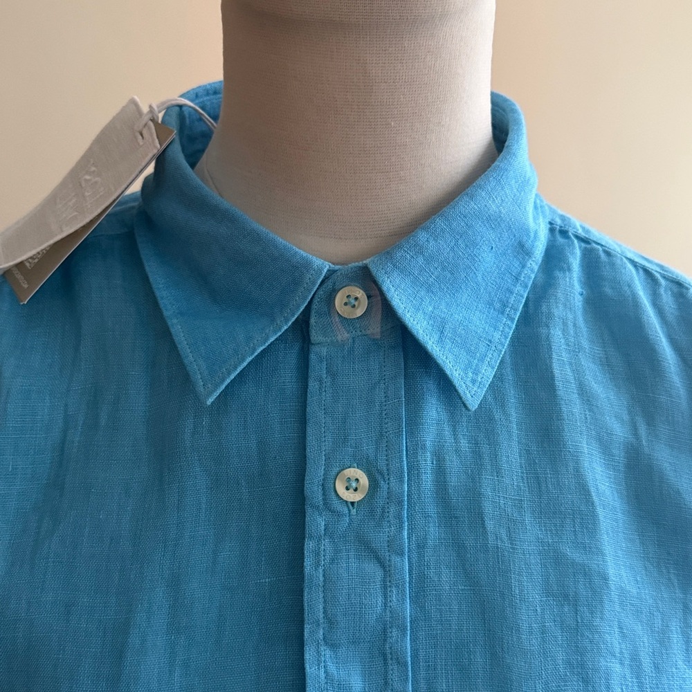 NEW Auth 120% LINO men’s SHIRT regular fit sz XL= L US/50 Eu - Picture 4 of 12